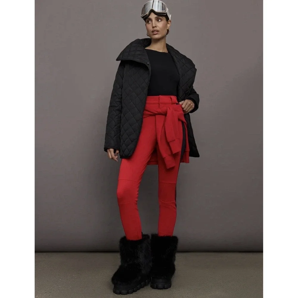NWT Free People FP Movement Chill Factor Leggings Women's SKI pants Red $198
